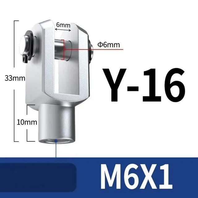 

1 шт. Y-образный фитинг со штифтом/разъемом I-типа, аксессуары для цилиндров, стандартный цилиндр SC, цилиндр MAL/MA, пневматические компоненты