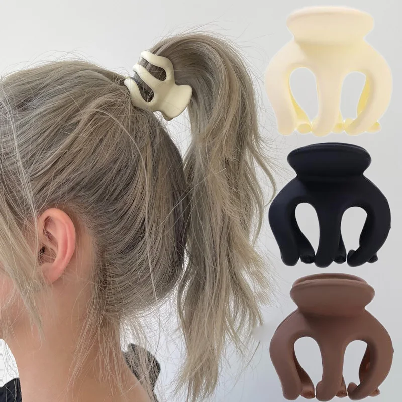 

Модная заколка для волос захват высокий конский хвост фиксированный артефакт заколка для волос женская матовая шпилька для волос против провисания заколка для волос