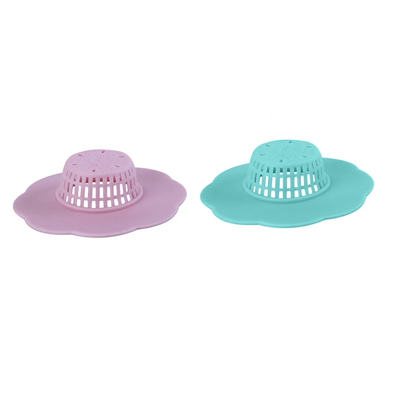 Hai Bathtub Hair Catcher Stopper Shower Drain Hole Filter Trap Silicone Kitchen Sink Strainer Bathroom Tools