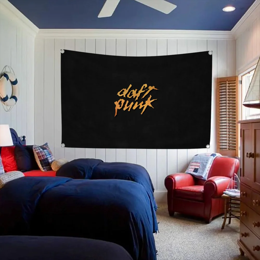 Двойное проникновение Daft Punk флаги флаг идол база для украшения автомобиля дома