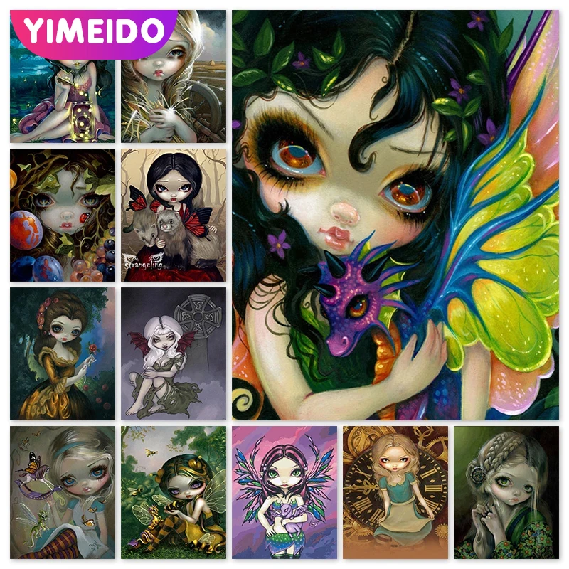 

YIMEIDO AB Diamond Painting Cartoon Kit 5D DIY Full Square&Round Diamond embroidery mosaic girl mosaic Cross stitch home decor