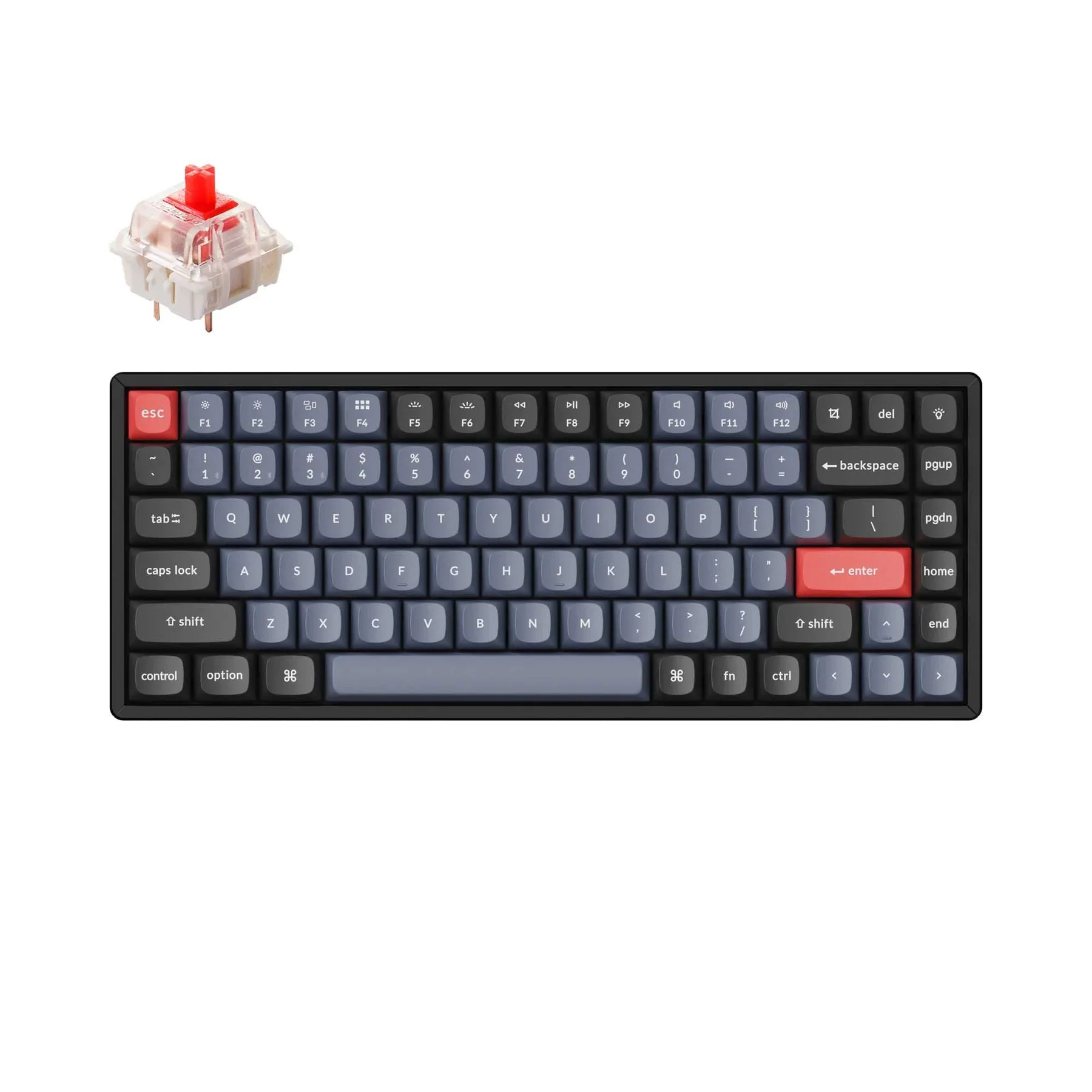 Keychron K2 Pro J QMK/VIA Wireless Mechanical Keyboard Fully Assembled Hot-Swappable Double-shot PBT Keycaps Aluminum Frame