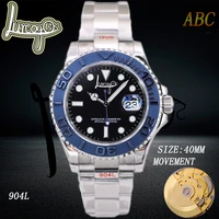 abc top quality blueberry color new yacht mens wristwatch master automatic watch men 904l steelg sapphire relogio masculino