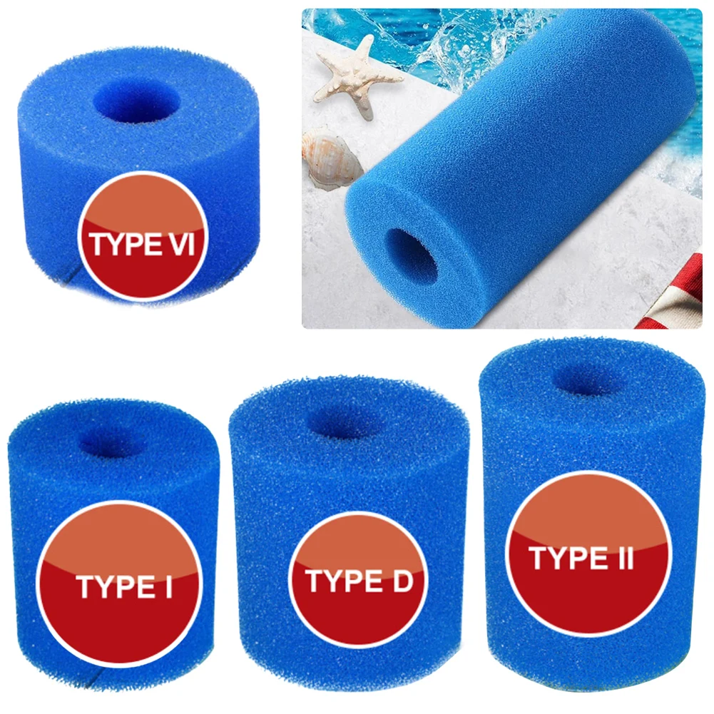 

Filter Sponge For Intex For Type I/II/VI/D Swimming Pool Washable Reusable Filter Sponge Parts Tub Filter Cartridge