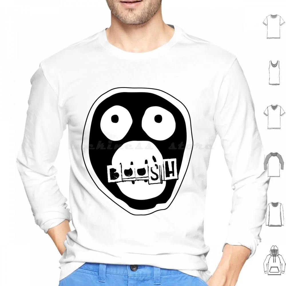 

Boosh Man | Howard Moon | Crack Fox Hitcher Peppermint Uk Comedy Weird Trippy Hoodies Long Sleeve Mighty Boosh The