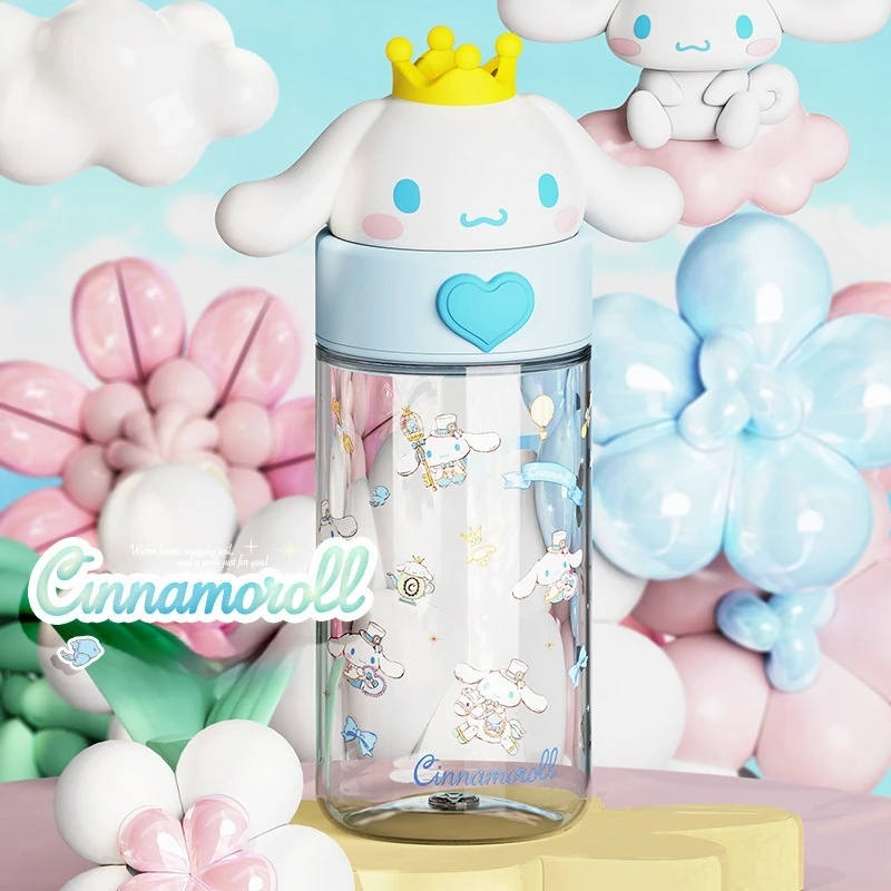 Miniso 500 мл Kawaii Tritan здоровая бутылка для воды мультфильм аниме Kuromi Cinnamoroll игрушки