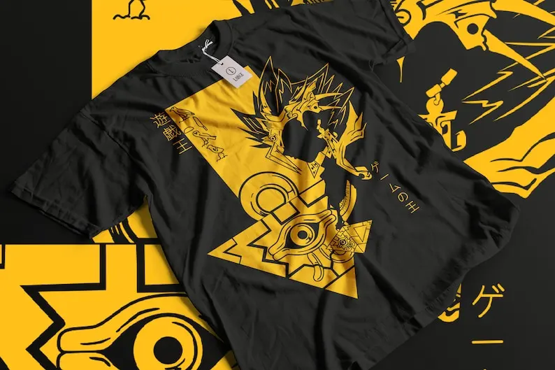 Футболка Yu-Gi-Oh футболка для девочек в стиле аниме 90-х годов подарок с героями