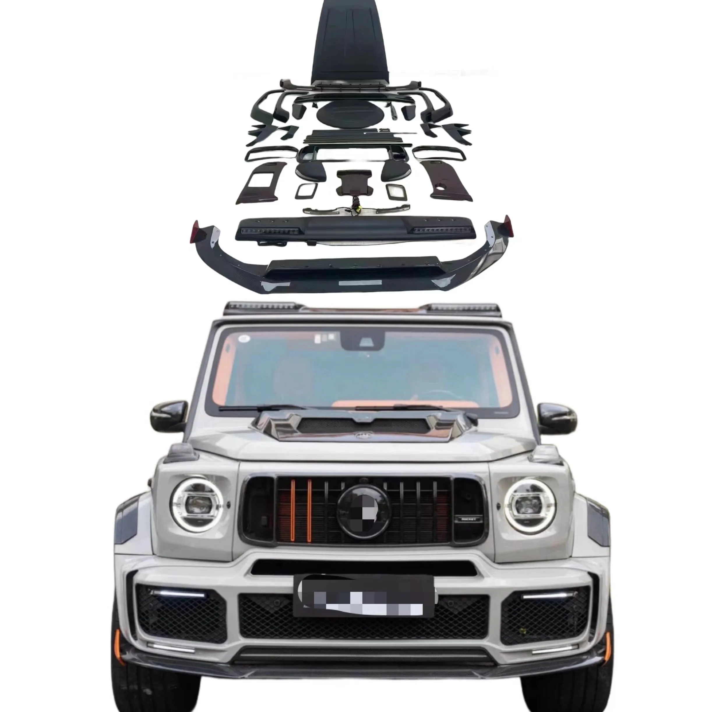 Комплект для сухого кузова из углеродного волокна Mercedes-benz G Class W464 G500 G550 G63