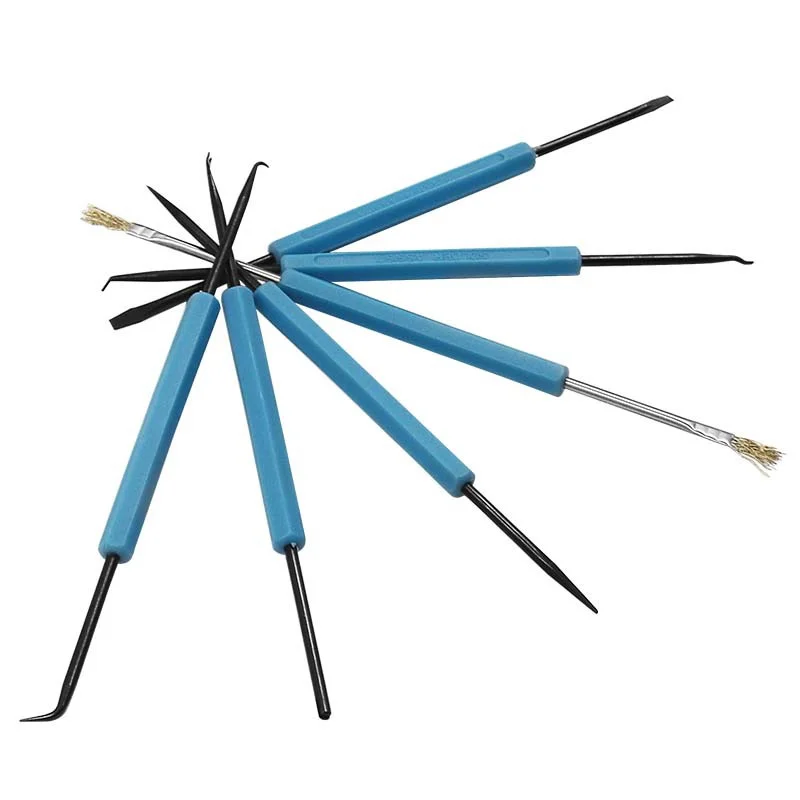 

6pcs Desoldering Aid Tool Circuit Board Soldering Welding Auxiliary Tools Repair Tools Assist Set Soldering Aid PCB Cleaning Kit