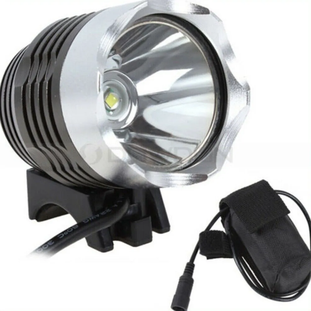 

T6 1200LM MTB Bike Head Light Front Handlebar Lamp Flashlight Safety Waterproof 3 Modes Bicycle Front Lamp Headlight Accessories
