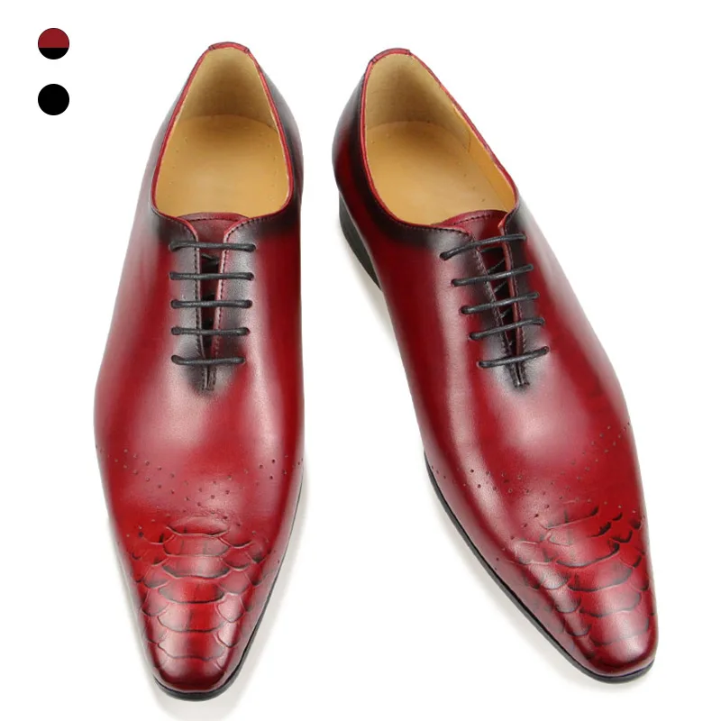 Oxford Wedding Dress men's shoes  leather Casual Office social shoe free shipping sapato social masculino scarpe uomo vestidos