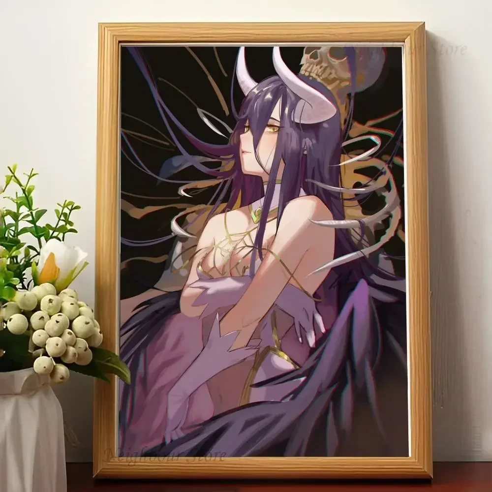 1 Шт. Overlord Albedo Hd Настенный Художественный Постер Kawaii Современный Стиль Наклейка