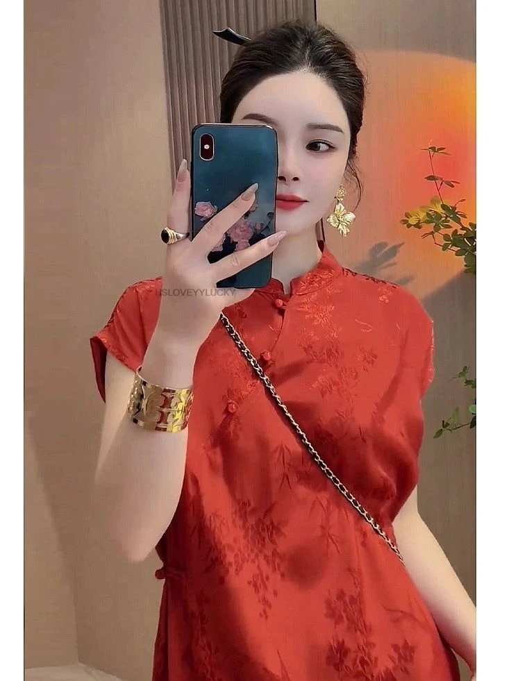 Женское платье Cheongsam HSLOVEYYLUCKY