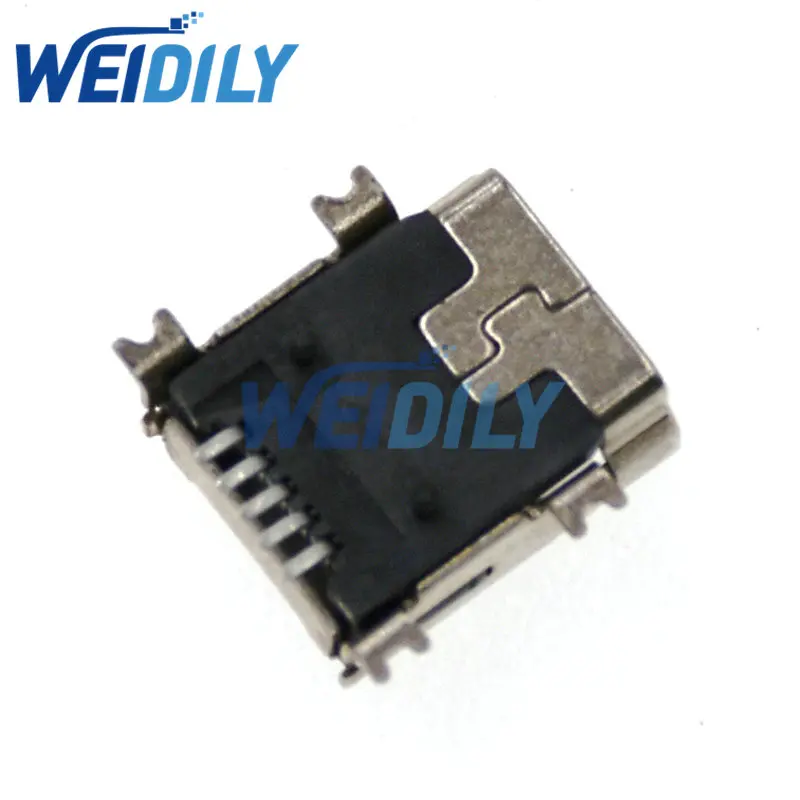 10PCS Mini USB 5pin Female Socket Connector 4 Pin For Tail Charging Mobile Phone | Connectors