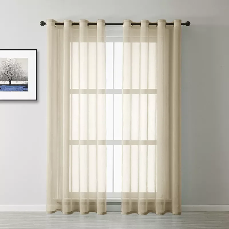 

White Chiffon Tulle Curtains For Living Room Tulle Bedroom Curtains For The Room Window Treatment Finished Voile Drape