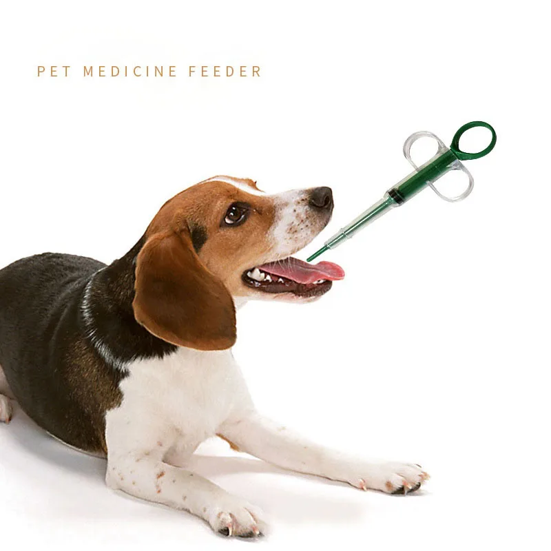 

Pet Medicine Syringe Needle Tube-Shaped Piller Push Dispenser Tablet Pill Gun Water Milk Syringe Dog Feeder Kit Pets Accessories