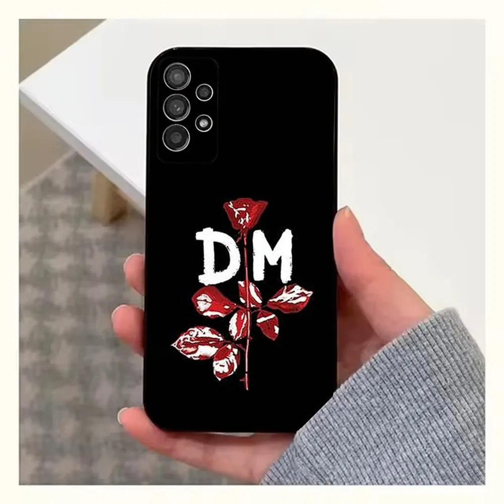 D-Depeche Mode Rock-S Band Phone Case For Samsung S25 S24 S23 S22 S20 S21 S10 Ultra Plus Lite FE Soft Silicone Black Cover