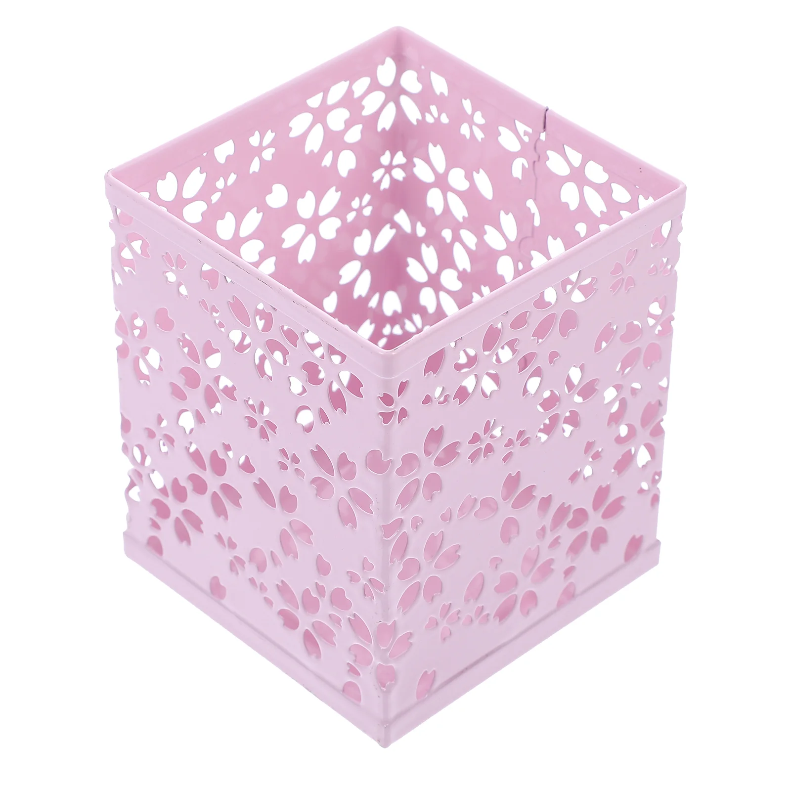 

Pen Holder Organizer Desk Brush Stationery Mesh Office Supplies Accessories Square Desktop Makeup Stand Metal Holders Brushes