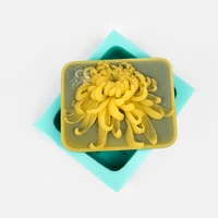 hc0412 przy chrysanthemum soap molds silicone mold gypsum chocolate candle mold clay resin beautiful flower moulds