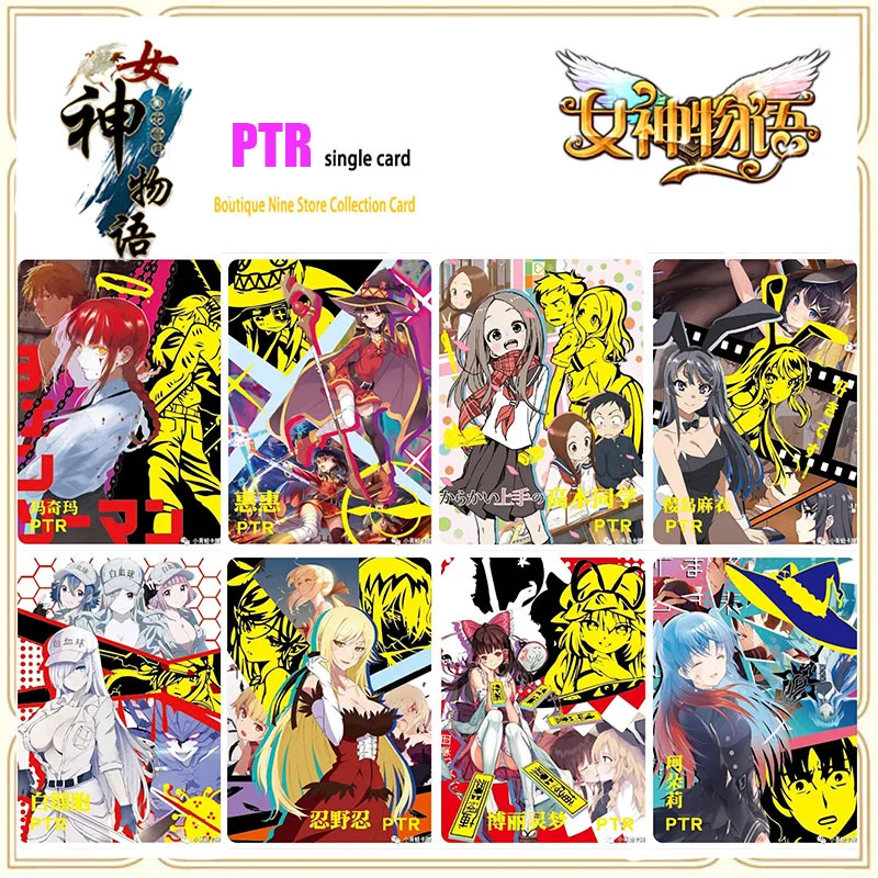 

История богини аниме Редкие PTR PR CP XR отражения флэш-карты макима фундулятор Игрушки для мальчиков коллекционные карты подарки на день рождения