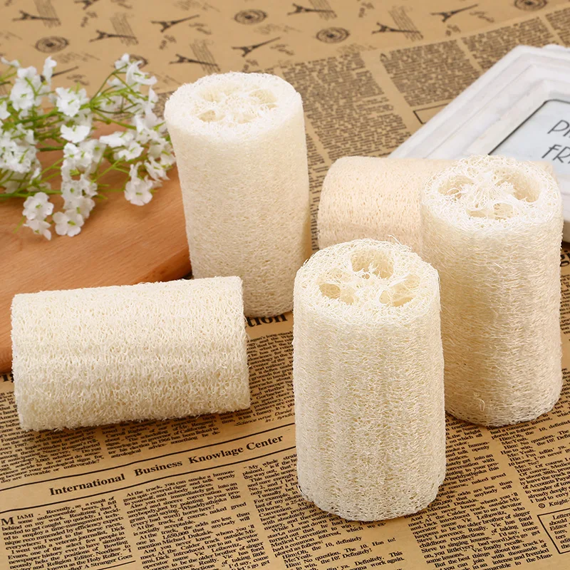 

Natural Loofah Washing Brushes Bath Body Shower Wash Sponge Bathroom Accessories Kitchen Cleaing Scrubber