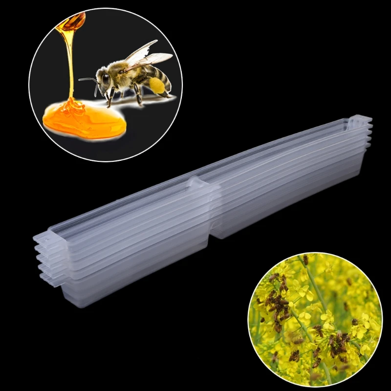 5pcs Bee Feeder Beekeeping Plastic 0.6kg Beekeeper Tools Supplies High Intensity