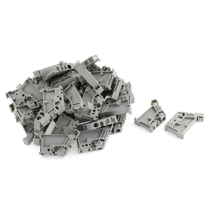 

400Pcs 35Mm DIN Rail Terminal Block End Stopper Mounting Clips