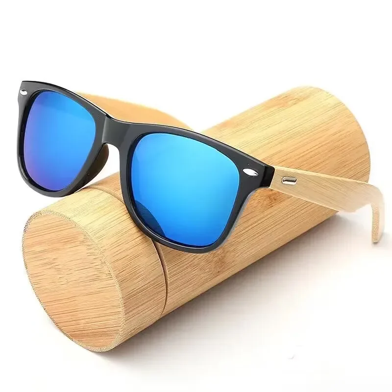 

Wood Bamboo Sunglasses Men Women Classic Non-Polarized UV400 Vintage Driving Sun Glasses Black Fishing Eyewear
