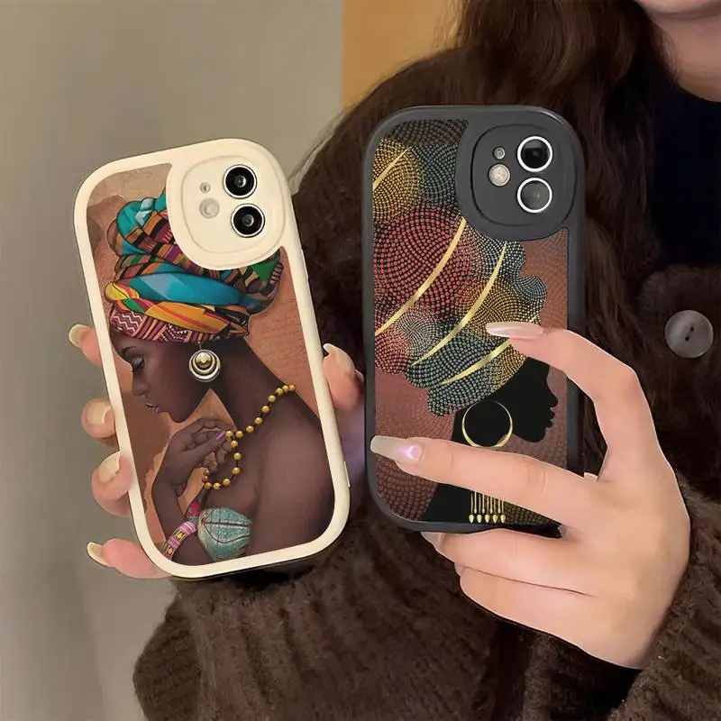 

South Africa Woman Phone Case Hard Leather Phone Case For iPhone 14 13 12 Mini 11 14 Pro Max Xs X Xr 7 8 Plus 6 6s
