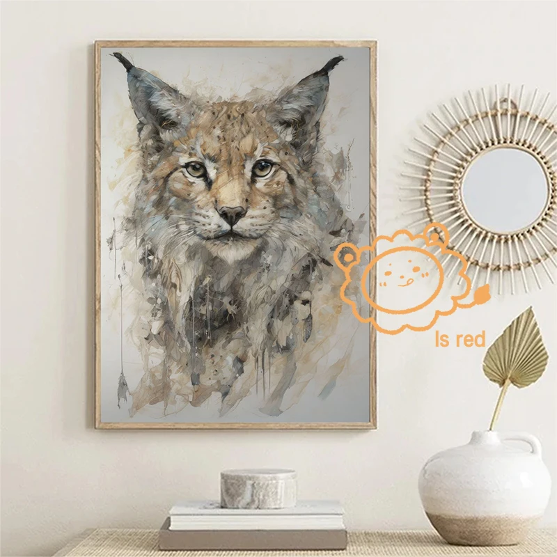 Современный стиль солдатская красная лиса художественный принт на холсте