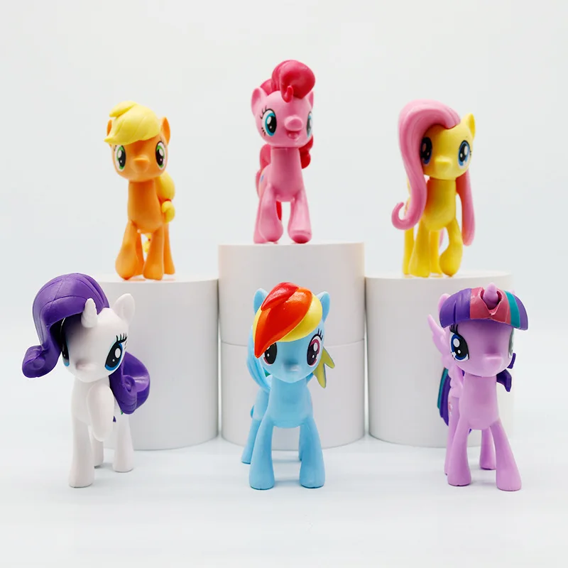Фото Набор фигурок My Little Pony: Полная коллекция, декоративные фигурки радужных единорогов, игривые игрушечные пони для коллекции и демонстрации №2