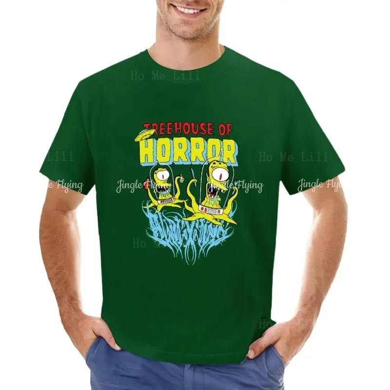 Фото Treehouse Of Horror Kang And Kodos футболка на заказ одежда в стиле хиппи пустые футболки тяжелая вес для мужчин короткая футболка с рукавами №1