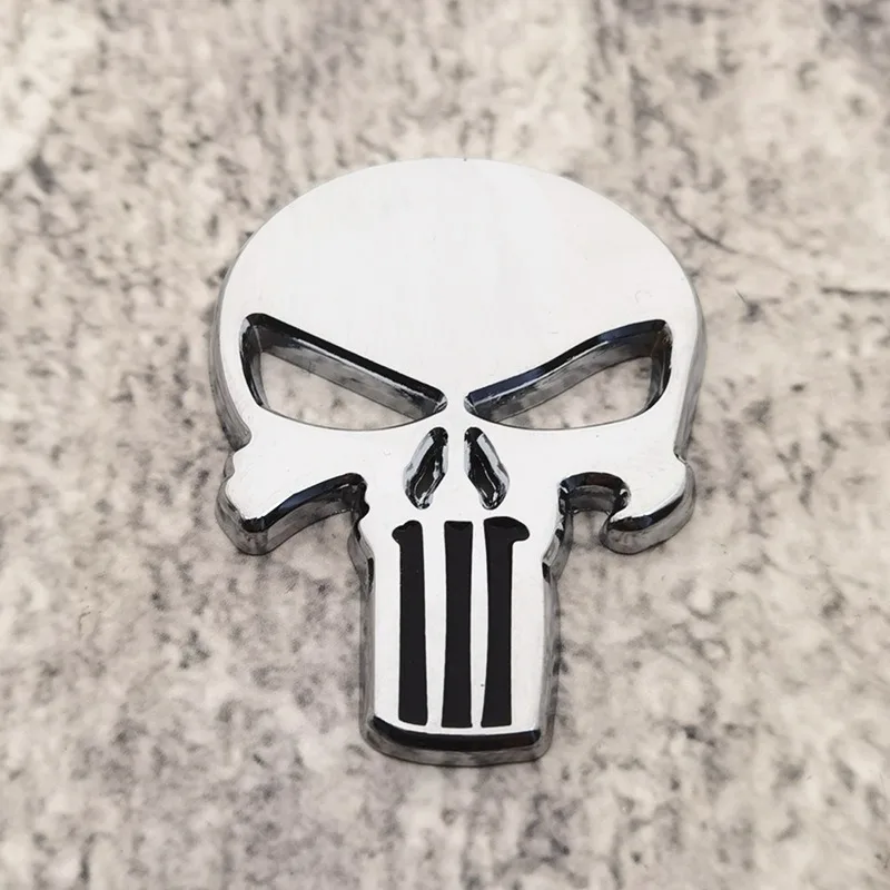 

Автомобиль 3D металлический череп логотип значок наклейки наклейка авто задний багажник эмблема украшения аксессуары