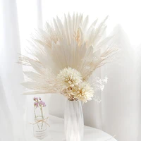 pampas grass palm leaves natural dried flower magnolia ball bouquet for mothers day wedding party christmas decoration for hom