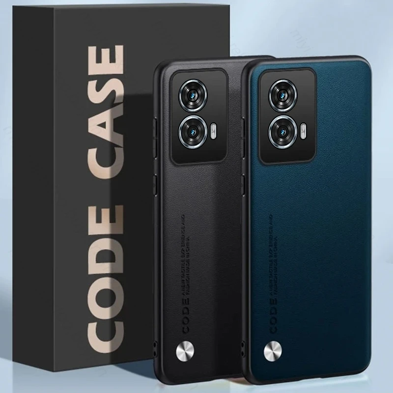 Чехол MotoG85 5G простая кожаная задняя крышка для Motorola Moto G85 мягкий противоударный