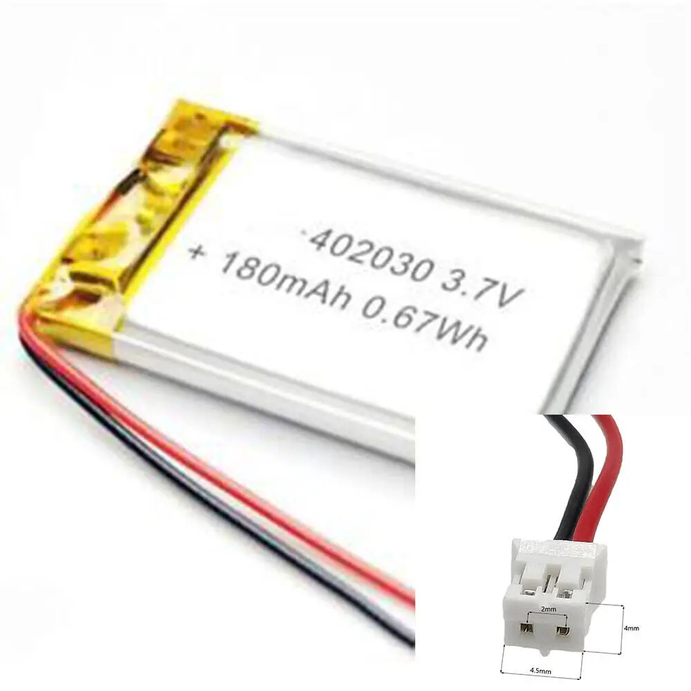 Аккумуляторная 3 7 В 180 мАч 402030 Полимерный ионный аккумулятор для умных часов MP3 GPS