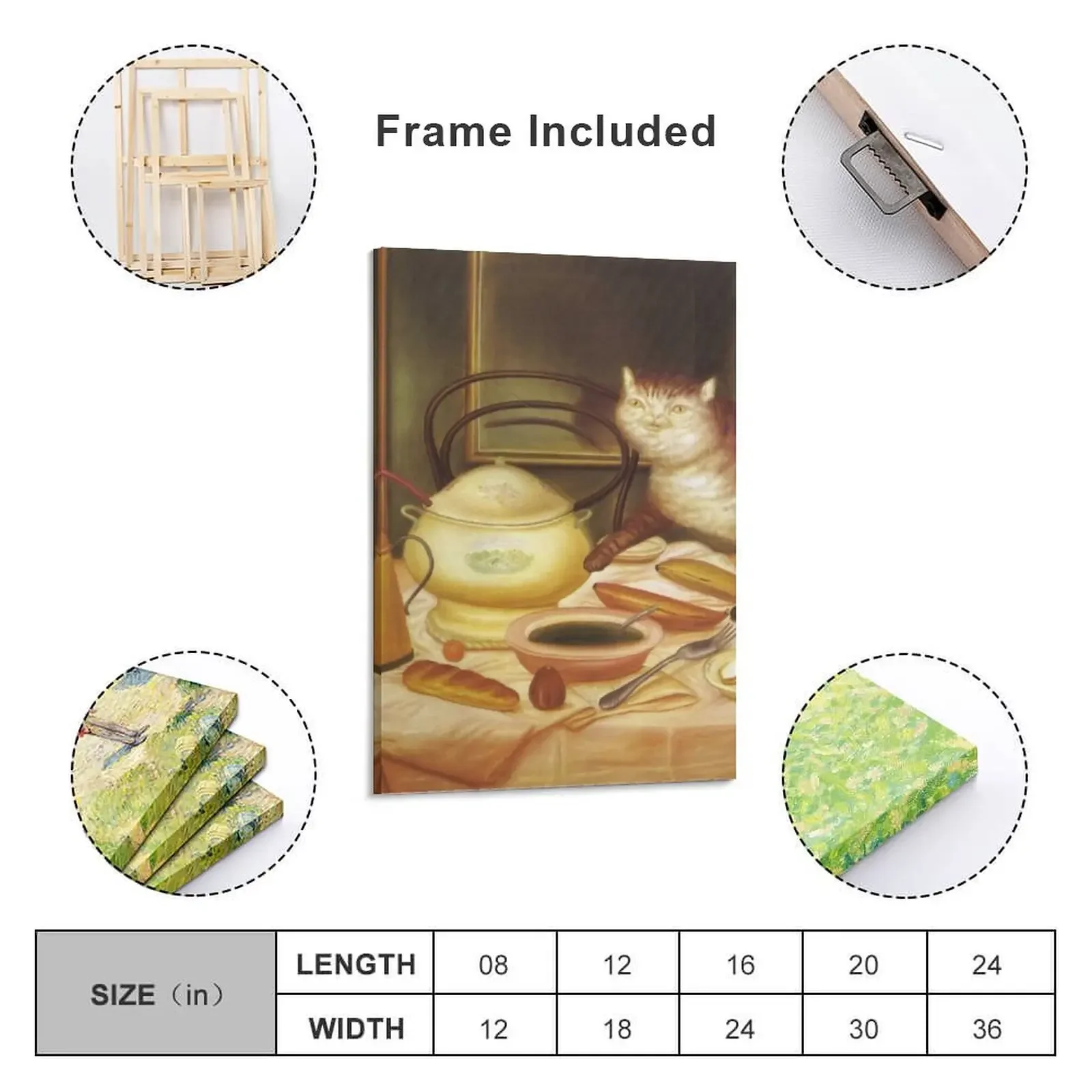 Живопись Фернандо Ботеро-Натюрморт с зеленым супом холст живопись украшение