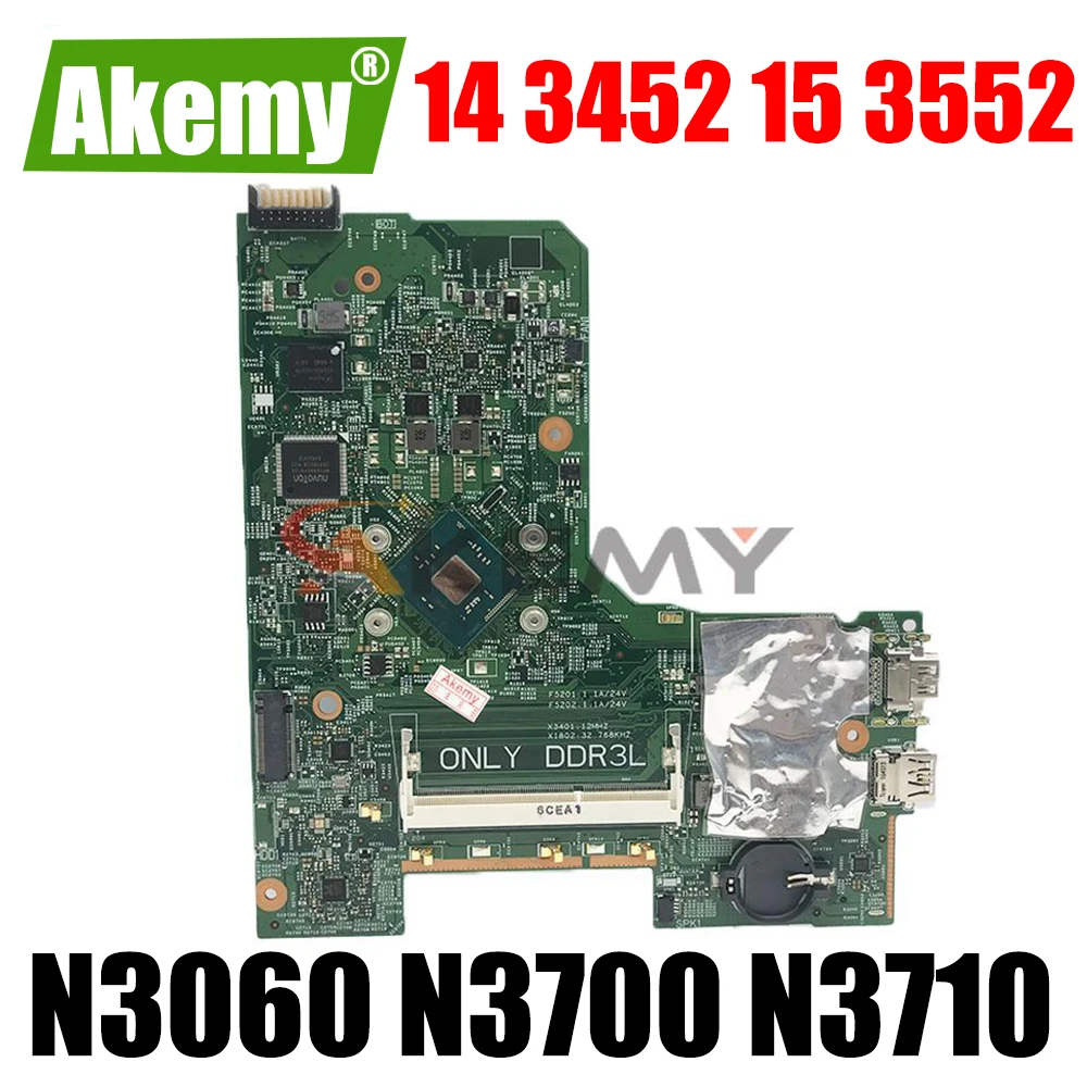 

14279-1 For dell Inspiron 14 3452 15 3552 Laptop Notebook Motherboard CN-0PW4MN 0W216V Mainboard W/ N3050 N3060 N3700 N3710 CPU