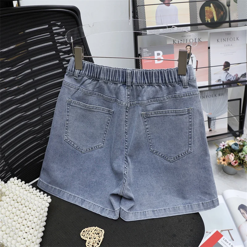 Oversized Culotte Large Size 5XL Denim Short Skirt 2023 Spring Summer New Retro Casual Slim Jeans Shorts Women Underskirt  AC505