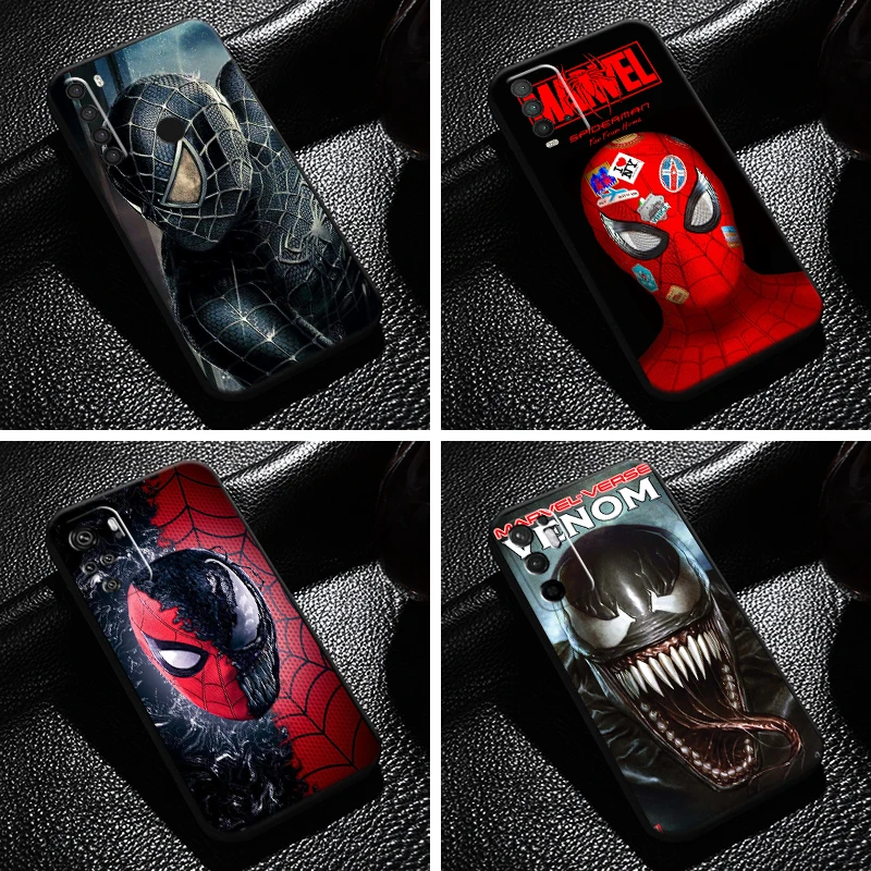 

Marvel Spiderman Venom For Xiaomi Redmi Note 10 10S 9 9S 9T 8 8T 7 Pro 5G Redmi 10 9 9A 9T 9C 8 8A Phone Case Funda