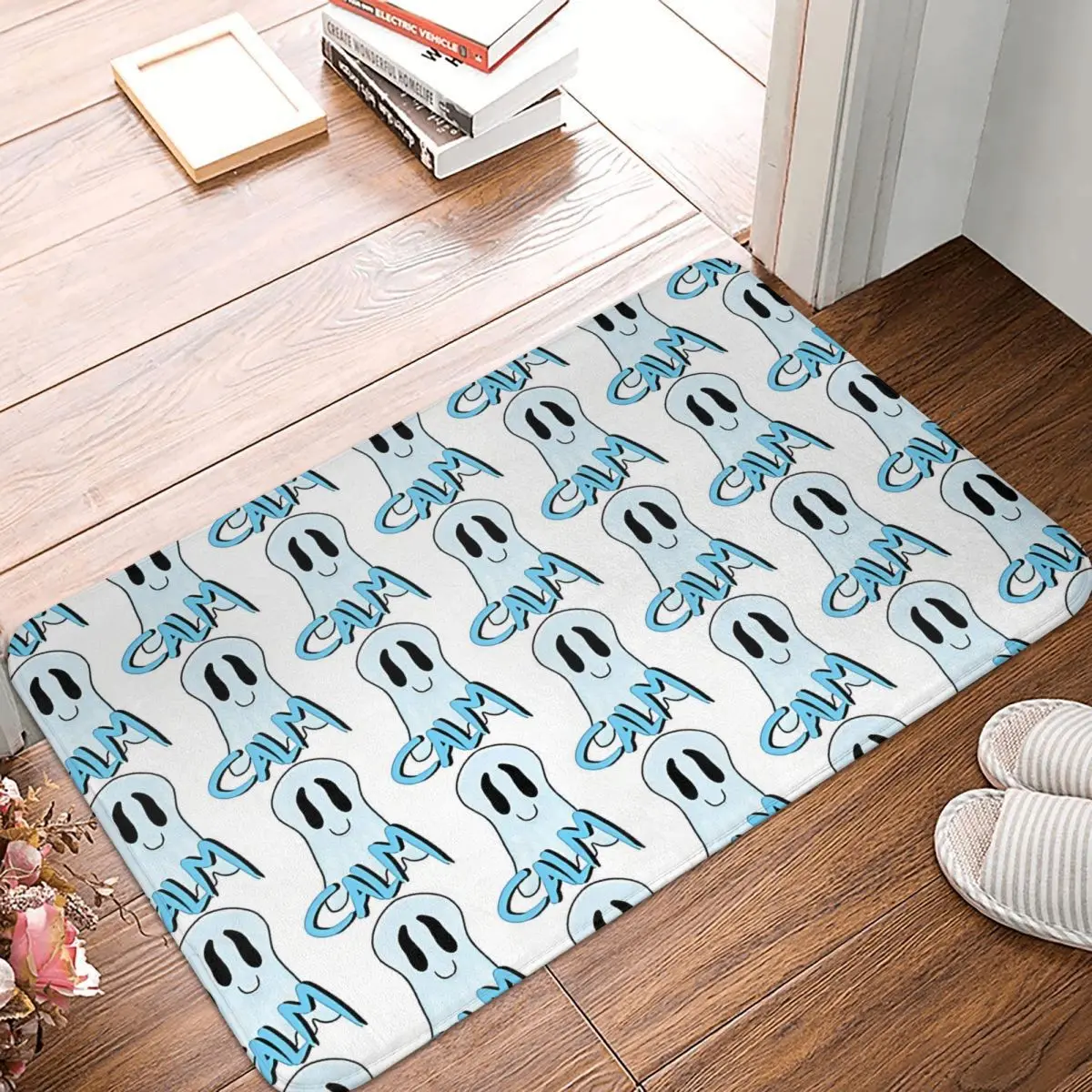 

Ghost of Disapproval Non-slip Doormat Ghost Of Calm Classic Living Room Kitchen Mat Prayer Carpet Flannel Pattern Decor