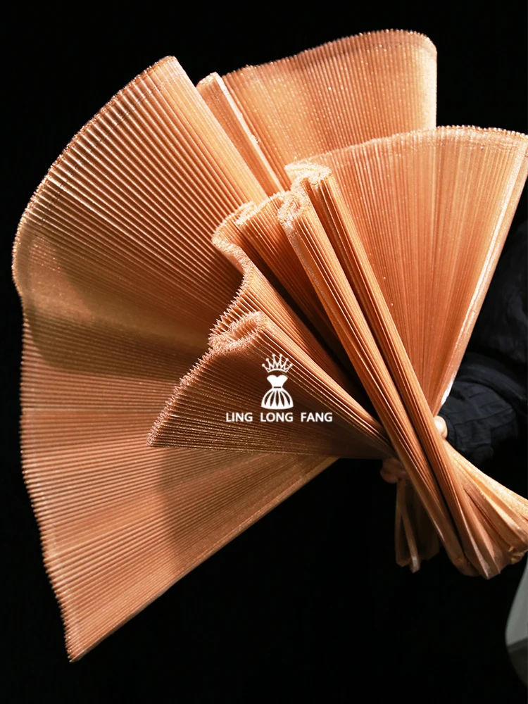 Складная Ткань жесткая плиссированная конструкция сценическое свадебное