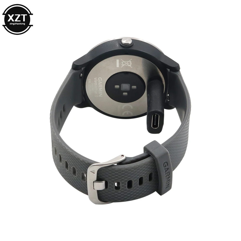 USB C к 4-контактному зарядному адаптеру для Garmin Fenix 5/5S/5X/6 Forerunner 45/45S/245/245M/935 Smart Watch T84D