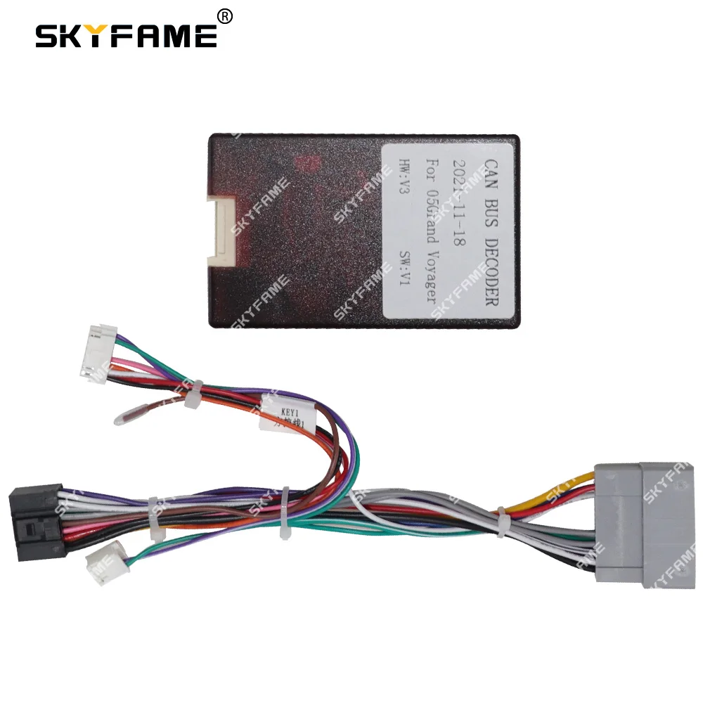 

Skyfame 16-контактный автомобильный жгут проводов адаптер Canbus коробка декодер для Jeep Grand Cherokee Chrysler Grand Voyager Dodge Pickup