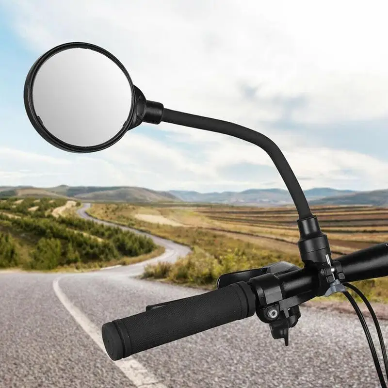 

Bike Mirror Bike Rearview Mirror Motorcycle Electric Vehicle Hose Adjusting Large Screen Bicycle Rearview Mirror Parts For T2T0