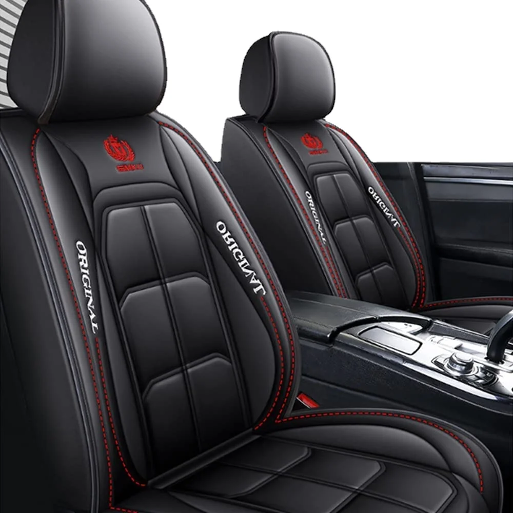 

Muchkey Car Seat Covers Universal Car Interior Accessories Decoration Leather Sport Car Seat Cover full Seat Cover Cushion