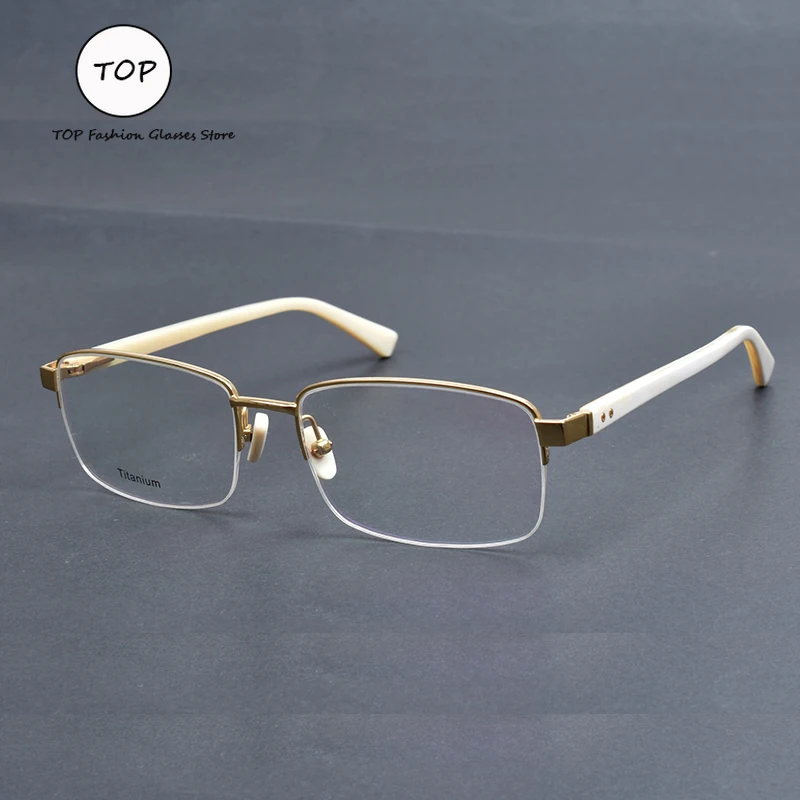 Темпераментные мужские деловые очки в полурамке уникальные полностью