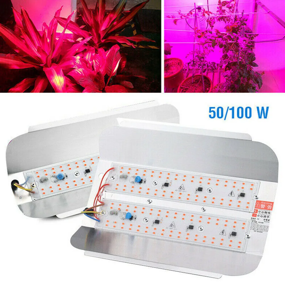 

50W/100W Led Grow Light Plant Growing Lamp 220V Full Spectrum Veg Bloom Flower Lights For Greenhouse Seedling Hydroponics Plant