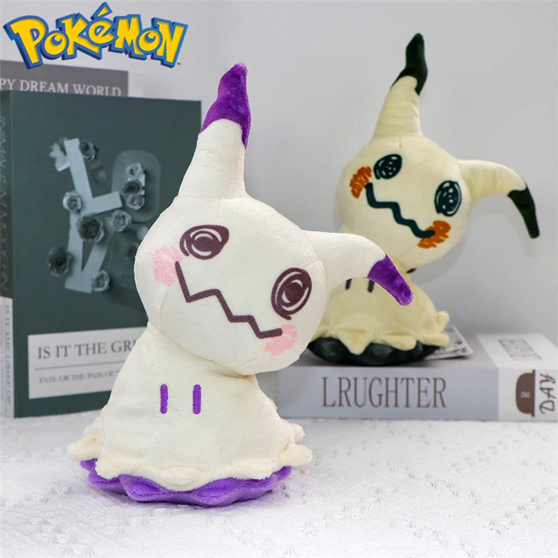 Фото Плюшевые игрушки Pokemon Mimikyu Cubone, милые аниме, блестящие Shinx Caterpie Butterfree Riolu, мягкие игрушки, куклы Peluche, подарки на день рождения №3