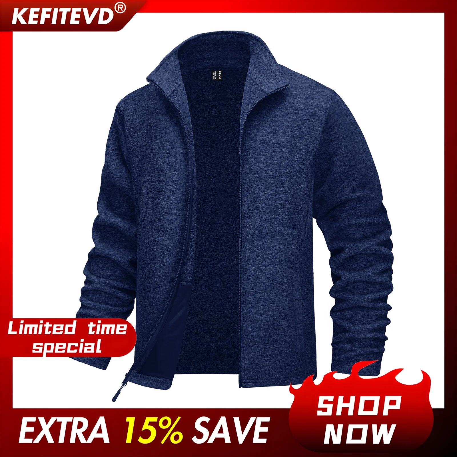 Зимняя флисовая куртка KEFITEVD